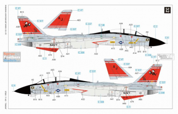 Сборная модель Истребитель F-14D VF-31 SUNSET (Limited Edition)