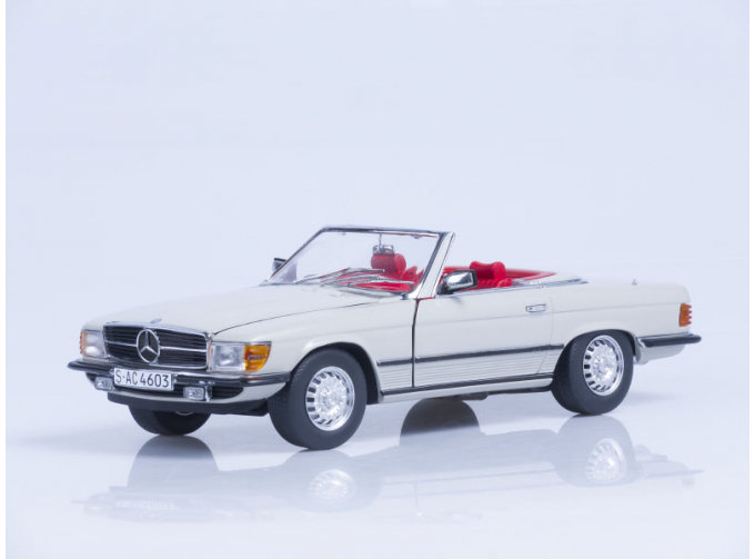 MERCEDES-BENZ 350 SL Open Convertible (1977), pastell grau