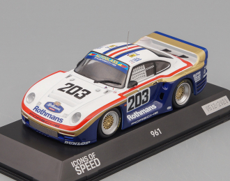 PORSCHE 961 #203 24h LeMans 'Rothmans' 'Icons of Speed' Calendar Edition White W/ Blue