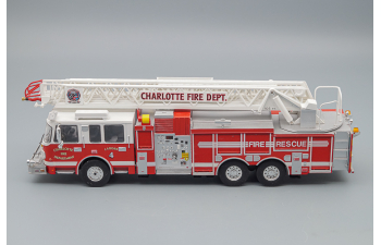 SMEAL Spartan Gladiator 105 RM Ladder "Charlotte Fire Department" (2014), red / white