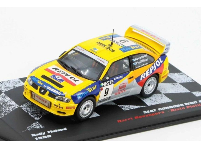 SEAT Cordoba WRC EVO2 #9 1999 Harri Rovanpera-Risto Pietilainen, yellow
