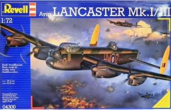 Сборная модель Британский бомбардировщик Lancaster Mk. I / III