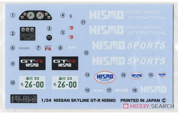Сборная модель Nisssan Skyline GT-R Nismo (BNR32)