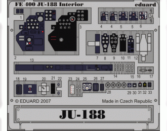 Цветное фототравление для Ju 188E interior S. A.