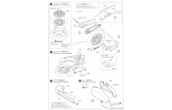 Сборная модель B-239 Buffalo & Messerschmitt BF109G-6 Juutilainen w/Figure