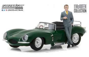 JAGUAR XKSS с фигуркой Steve McQueen 1957