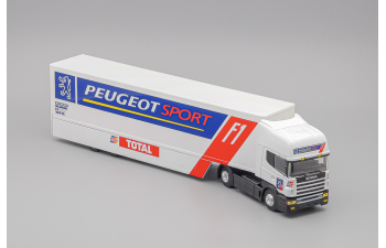 SCANIA 144L 530 "Peugeot Sport F1 Team" (1997), white