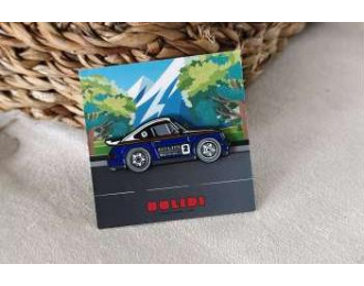 Значок Pin Porsche 911 Rothmans Livery, blue