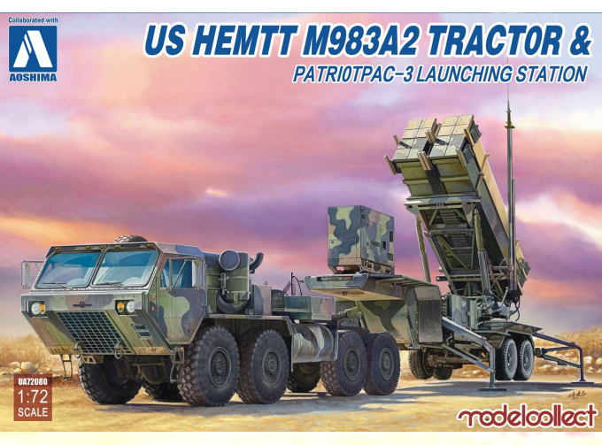 Сборная модель US HEMTT M983A2Tractor & Patriot PAC-3 Launching Station