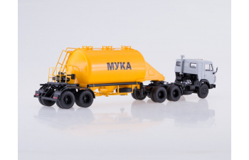 Камский грузовик 54112 с полуприцепом-муковозом АСП-25