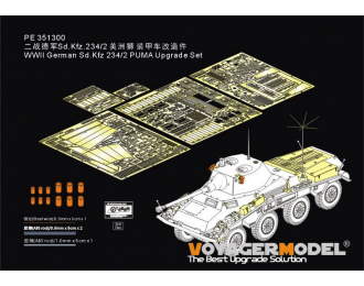 Фототравление WWII German Sd.Kfz 234/2 PUMA Upgrade Set (RFM 5110)