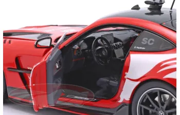 MERCEDES BENZ AMG GT V8 Black Series Safety Car Crowdstrike Season Bernd Maylander (2025), red / white