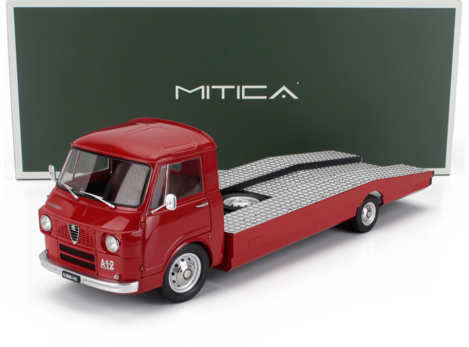 ALFA ROMEO A12 (f12) Carro Attrezzi Prima Serie (1967) - Tow Truck - Abschleppwagen, Red