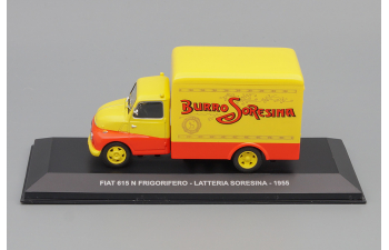 FIAT 615N FRIGORIFERO "LATTERIA SORESINA" (1955), Yellow / Red