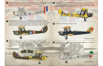 Декаль DH.82 Tiger Moth