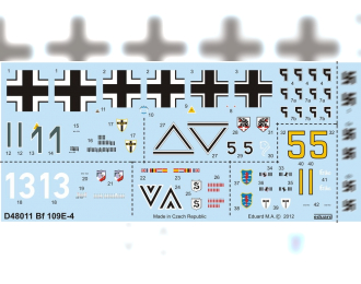 Декаль для Bf 109E-4