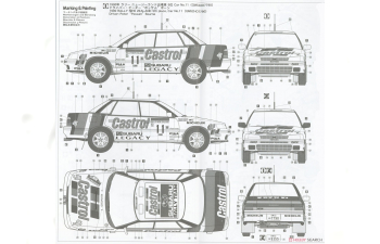 Сборная модель SUBARU Legacy Rs №11 Rally New Zealand (1990) P.Bourne - R.Freeth