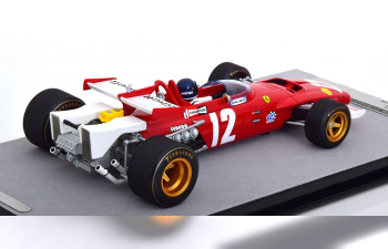 FERRARI F1 312b N 12 Winner Austria Gp (with Pilot Figure) 1970 Jacky Ickx, Red White