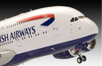 Сборная модель Пассажирский самолет Airbus A-380-800 British Airways