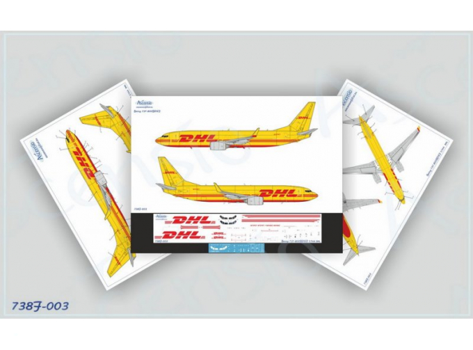 Декаль для самолета Boeing 737-800BCF DHL