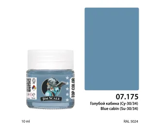 Краска спиртовая Jim Scale: Голубой (кабина Су-30/34), 10мл