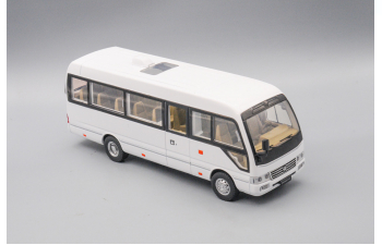 TOYOTA Coaster, белый, 21 см