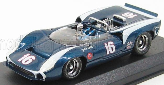 LOLA T70 Spider N 16 Riverside 1967 G.follmer, Blue Met White