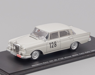 MERCEDES-BENZ 220 SE №128 Winner Rally Monte-Carlo (W.Schock - R.Moll) 1960, grey