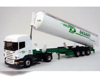 SCANIA Serie R Citerne Pulvee Transports Desert, white