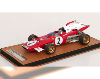 FERRARI F1 312b2 N 2 Zandvoort Gp (with Pilot Figure) (1971) Jacky Ickx - Con Vetrina - With Showcase, Red White