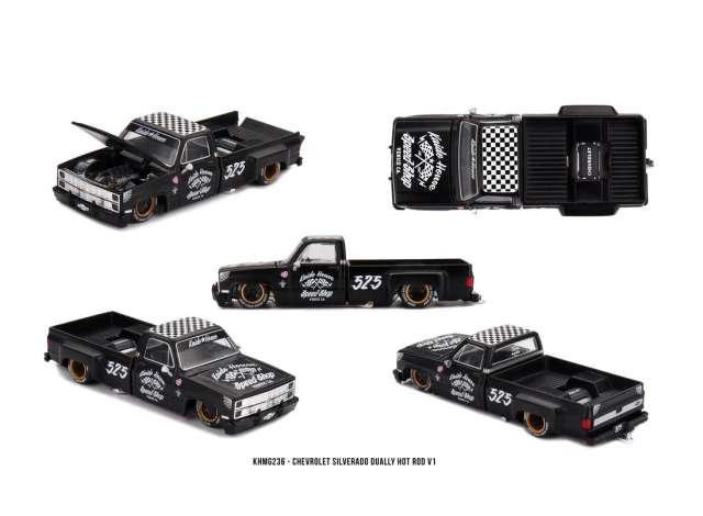 Chevrolet Silverado Dually Hot Rod V1, black/white