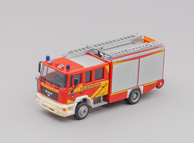 MAN M2000 Evo LF 20/16 "Quelle Werkfeuerwehr", red / silver / yellow / white