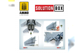 How To Paint USAF Navy Grey Fighters Solution Book (Multilingual)