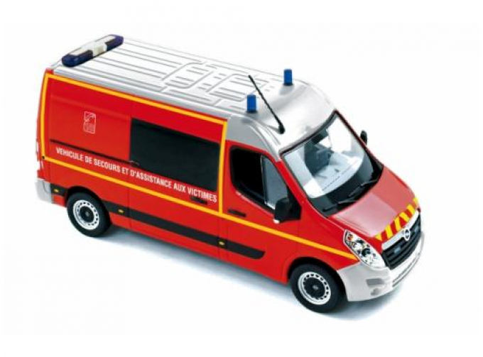 OPEL Movano 2010 "Pompiers VSAV" (пожарный), красный