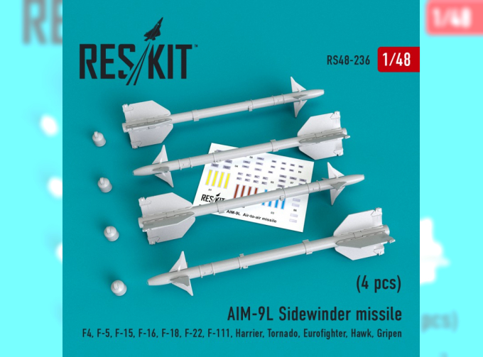 Ракета AIM-9L "Sidewinder" (4 штуки)