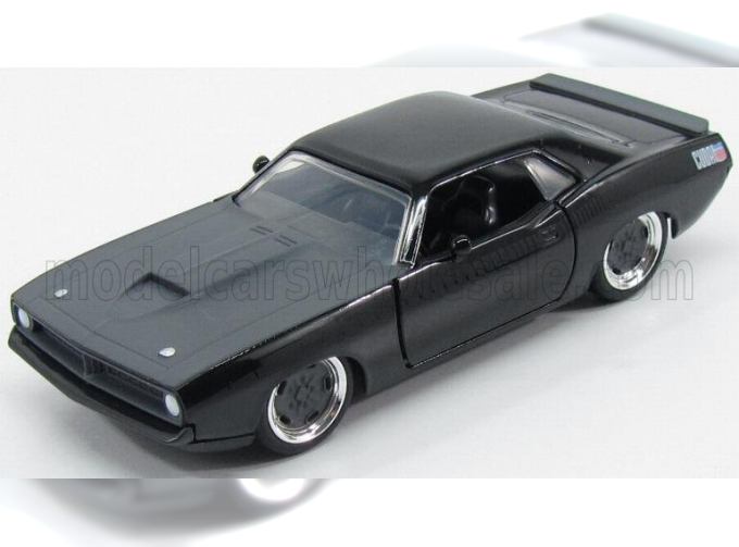 PLYMOUTH Letty's Barracuda 440 Coupe (1969) - Fast & Furious 7 - 2015, Black Grey