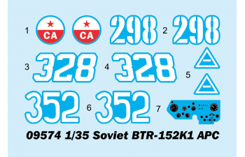 Сборная модель Советский бронетранспортер БТР-152