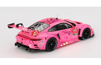 PORSCHE 911 992 Gt3 R Team Ao Racing №77 Imsa Road America (2024) Laurin Heinrich - Julien Andlauer, Pink