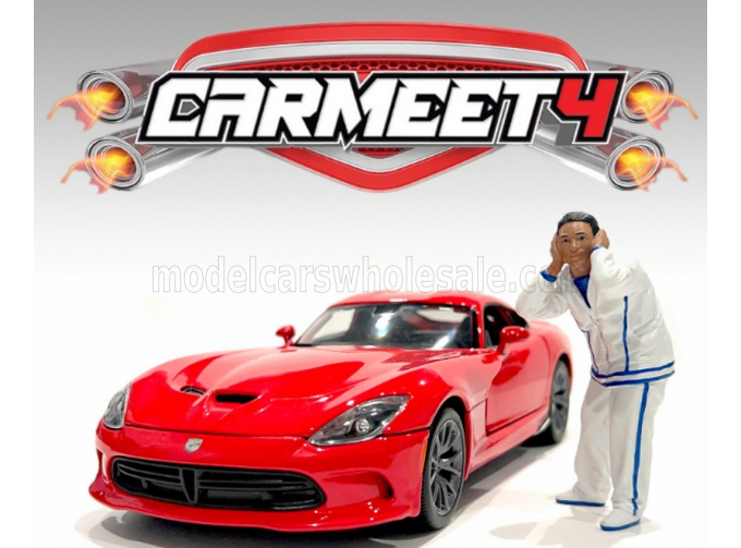 FIGURES Man Car Meet Ii - Figure Vi, White