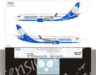 Декаль на самолет боенг 737-800 (Belavia new)