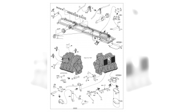 Additional set with parts for engine and suspension to german Steyr Type 1500 A/01,Tamiya&CMK