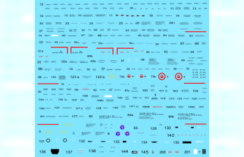 Декаль для Bell Р-39 Stenciling Part I (MK I, P-400, P-39 D)