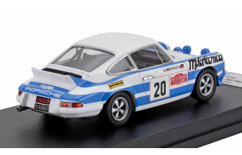 PORSCHE 911 Carrera Rs Coupe (night Version) №20 Rally Sanremo (1976) Alberto Brambilla (bip-bip) - Gianpiero Bertocci, Light Blue White