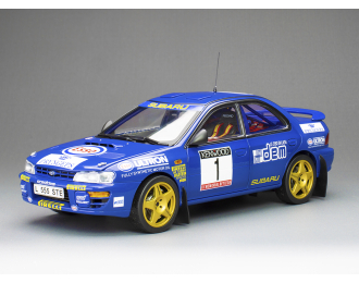 SUBARU Impreza Wrc 555 №1 Winner Rally Memorial Bettega (1993) Colin Mcrae, Blue Yellow Gold