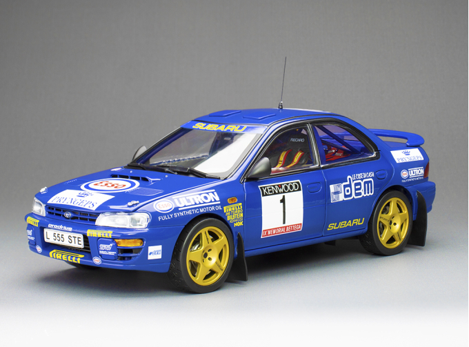 SUBARU Impreza Wrc 555 №1 Winner Rally Memorial Bettega (1993) Colin Mcrae, Blue Yellow Gold