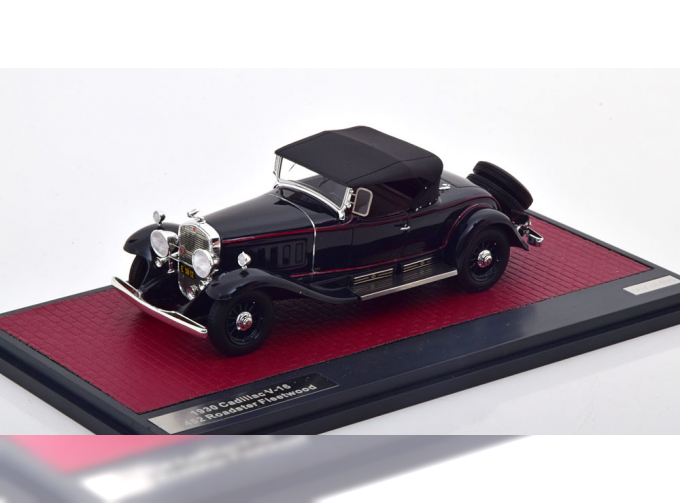 CADILLAC V-16 452 Roadster Fleetwood closed (1930), dark blue red