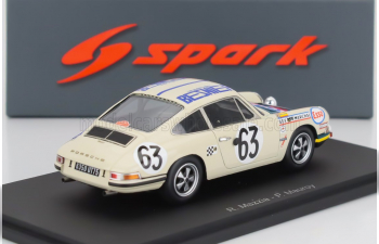 PORSCHE 911s Coupe 1991cc S6 Team M.martin №63 24h Le Mans (1969) Rene Mazzia - Pierre Mauroy, beige/green