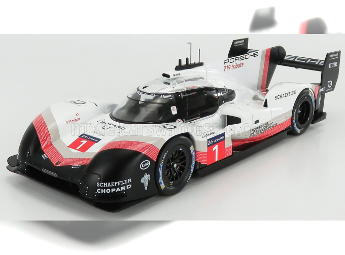 PORSCHE 919 Hybrid Evo Tribute №1 Nurburgring Lap Record 5:19,946 Min (2018) Timo Bernhard, White Red Black