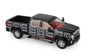 GMC Sierra 2500 HD SLE, Think, Think, Thanks *Smokey Bear Series 5* (2023), black / white