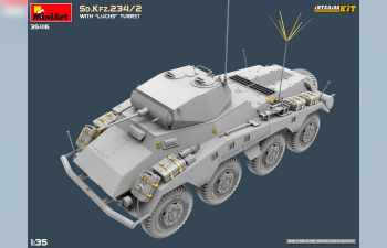 Сборная модель Sd.Kfz. 234/2 With Luchs Turret Military 1945